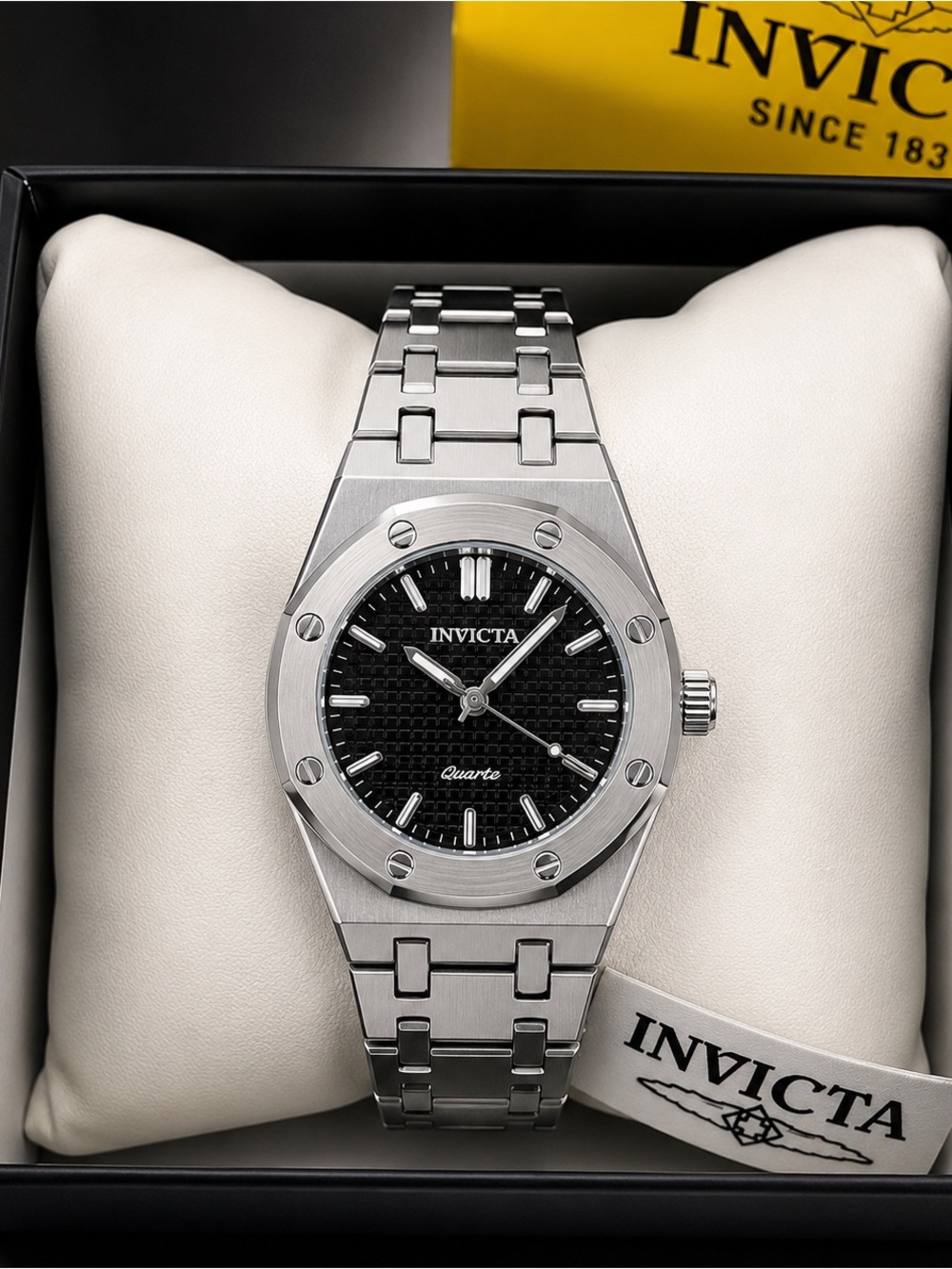 Invicta Celestial 69261 Women’s 30mm Black Dial Octagonal Watch NIB Luxury Style
